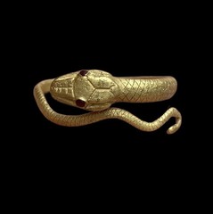 BEAUTIFUL ANCIENT ROMAN GOLD SERPENT RING – CIRCA 1st/2nd Century AD (2399)