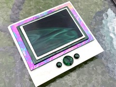 Modernist Art Glass Jackie Russo Iridescent Rainbow Green Glass Wall Art RARE