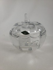 Godinger Ireland Shannon 24% Lead Crystal Pumpkin Fall Halloween Thanksgiving