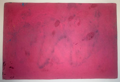 Original Abstract Painting Signed Scarlett Rolph Nonobjective Vintage Modern 18″