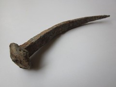 very rare ancient Roman heavy iron nail for crucifixion 1-2 century AD (2).