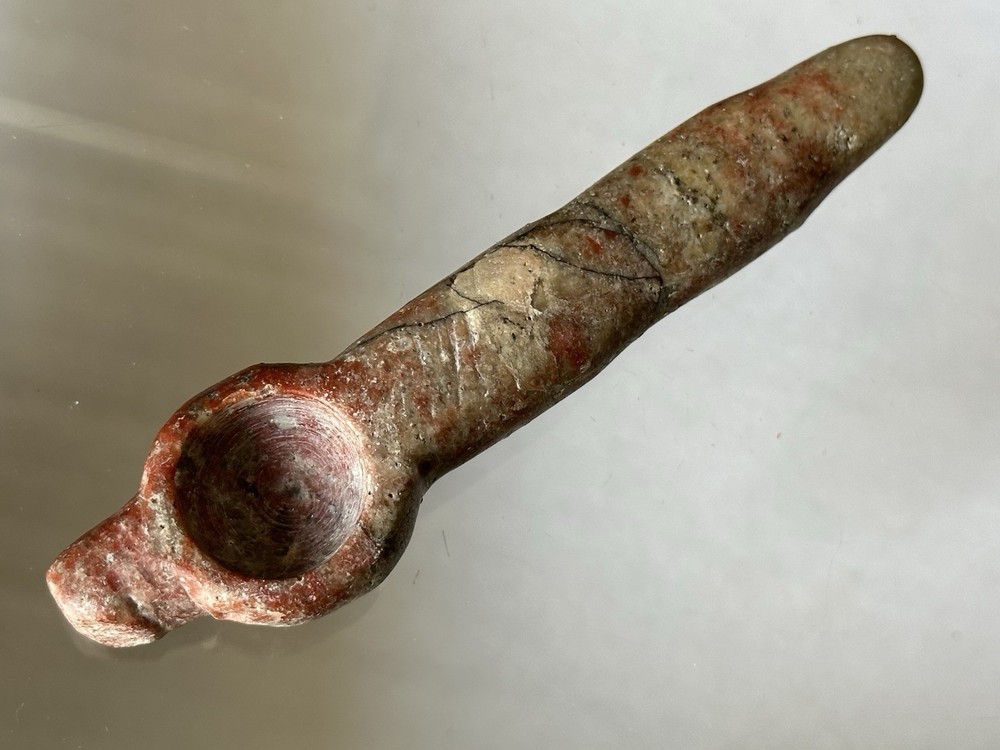 INCREDIBLE PRECOLUMBIAN TAIRONA SHAMAN JASPER STONE MEDICINE DRUG SPOON COLUMBIA