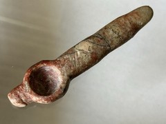 INCREDIBLE PRECOLUMBIAN TAIRONA SHAMAN JASPER STONE MEDICINE DRUG SPOON COLUMBIA