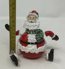 FITZ & FLOYD Jiggling Bobblehead Santa Christmas Décor Figurine (2005)