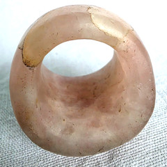 300 BC Authentic Ancient Roman hololith Ring Engraved Gemstone Depict Dolphin
