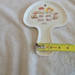 Vintage Weiss Mushroom Kitchen Decor Wall Plaque Hand Painted Brazil 1980 Kitchy