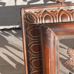 Vintage Art Nouveau Style Heavy Bronze Metal Wall Hanging Art Ornate Roses
