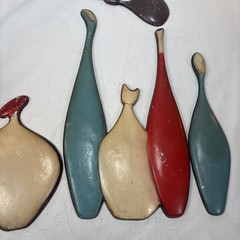 Vintage Sexton Like Cast Wine Bottles Full Set -MCM READ