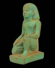Ancient Egyptian King Tutankhamun Kneeling Statue Rare Figurine BC