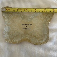 Sugar Boo & Co Butterfly Trinket Dish Everything Is Possible gold & white design