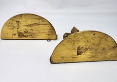 Pair Neoclassical Gold Gilt Wall Shelf Shelves Brackets Possible 1940s Italy Vgt