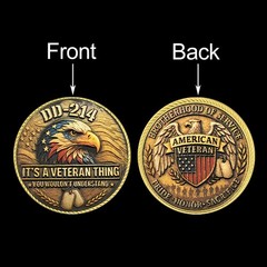 DD-214 Veteran Challenge Coin It’s a Veteran Thing You Wouldn’t Understand Gift