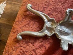 Vintage Cast Aluminum Beetle Bug Boot Jack Shoe Puller Door Stop Scarab 10 1/2
