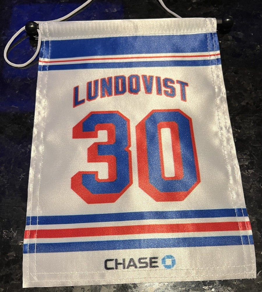 NY RANGERS BANNER SGA HENRIK LUNDQVIST JERSEY RETIREMENT NIGHT #30 MSG HOCKEY