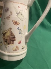 1990s Marjolein Bastin Pitcher Nature Songbirds Flowers Hallmark 9.75” Tall