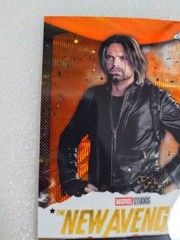 2025 Topps Marvel Chrome Thunderbolts Bucky Barnes Orange Parallel /25 NA-9