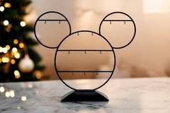 Hallmark 2014 Disney Mickey Mouse Icon Ornament Display Stand Black Metal New