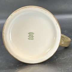 Limoges Tankard Store Keeper Man Smoking Hand Painted William Guerin Co.