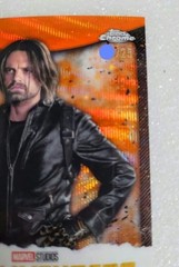 2025 Topps Marvel Chrome Thunderbolts Bucky Barnes Orange Parallel /25 NA-9