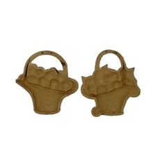 Vintage Burwood Plaques Berry Basket Decor Set Of 2 Plastic Made In USA