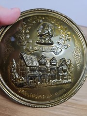 Lot Of 3 Vintage Decorative Brass Plates All Made In England