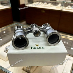 Rolex Silver Opera Glasses Executive Desk Display Collector Edition