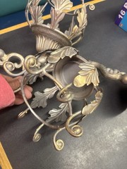 Neoclassical Vintage WALL SCONCE Pair Candle Light Plant Holders Garden