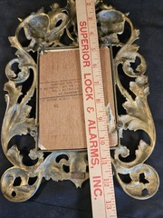 Antique/Vintage Victorian Brass Ornate Frame ANGELS Art Nouveau Flowing Lines