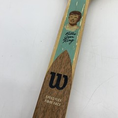 VTG 1970s Wilson Jet Billie Jean King Strata-Bow Blue 4 5/8 Tennis Racket 27″L