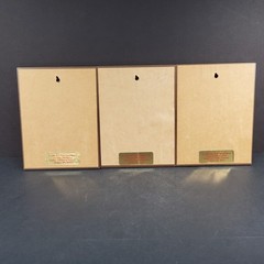 Hummel Wooden Lacquered Wall Plaques Zug/Switzerland Children 6.75 x 5″ Set Of 3