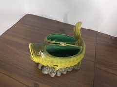 Vtg 2003 Novelty Inc Large Mouth Bass Trinket Storage Keepsake Box~ Rare