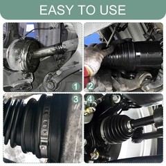 2PCS Universal CV Axle Boot Repair Kit Flexible Silicone Joint Covers Set