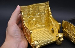 Rare Egyptian Antiquities golden throne chair throne of the king tutankhamun BC