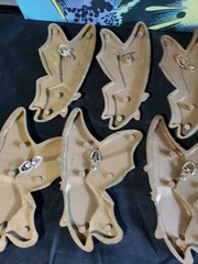 Set Of 8 BROWN Homeco Burwood Butterfly Wall Hangings
