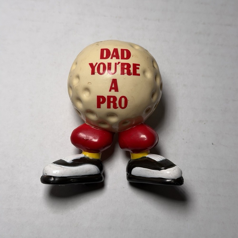 PLASTIC “DAD YOU’RE A PRO” GOLF BALL FIGURE UNBRANDED VINTAGE FATHER’S DAY