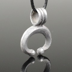 SUPERB ANCIENT ROMAN SILVER LUNA PENDANT – CIRCA 2nd Century AD (R1)