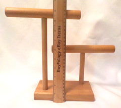 2 NEW Hand Crafted Jewelry Display Bracelet Organizer Necklace Rack Watch Stand