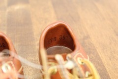 Vintage Genuine Leather Baby Shoes – Made in USA – NWT – Nursery Decor / Props