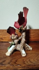 Cardinals in Winter Bird Figurine – Home Interiors 1995