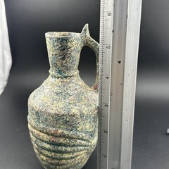 Genuine Ancient Roman Glass Pitcher Jug Circa 1st – 2nd Century AD