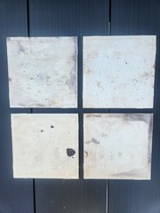 4x Studio Pottery Tiles Attrib Seth Cardew Wenford Bridge Bird Motif Cornwall