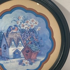 Vintage Home Interior Welcome Country Birdhouse. Wall Decoration 12″ Diameter