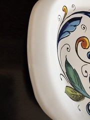 Nova Deruta Limone Medium Serving Appetizer Plate Tray 11.5”x7.25” Italian NWT