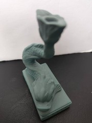 Wedgwood Jasperware Teal Miniature Dolphin Candlestick