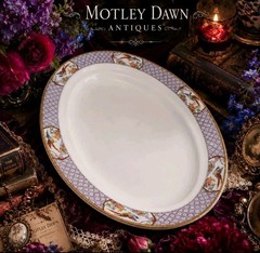 A Birdsong From Another Century Antique W. H. Grindley 12” Serving Platter C1908