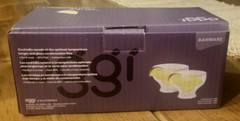 Oggi Double Wall Stemless Margarita Glasses 10 oz. Set of 2 Hand Made New