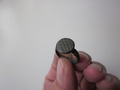 ancient Viking engraved small bronze. IX – X AD.