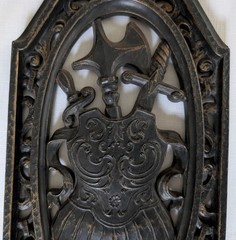 VTG 1968 Homco Set of 3 Wall Plaques Medieval Sword Shield Castle Goth Decor USA