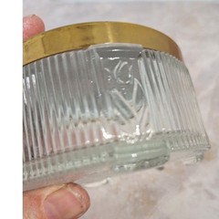 Art Nouveau Vintage Powder Jar Trinket Box Vanity Boudoir Decor As-Is