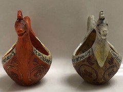 LOT 2 Candy Design Norway Viking Ship Danish Nordic Head Boat Ocean Sea Vintage